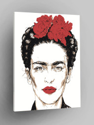 Картина по номерам &amp;quot;Девушка с цветами&amp;quot;