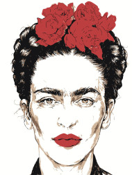 Картина по номерам &amp;quot;Девушка с цветами&amp;quot;