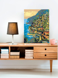 Raqamlar bo&#039;yicha rasm &quot;Oroldagi shahar&quot;