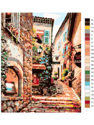 Картина по номерам &amp;quot;Узкие улочки&amp;quot;