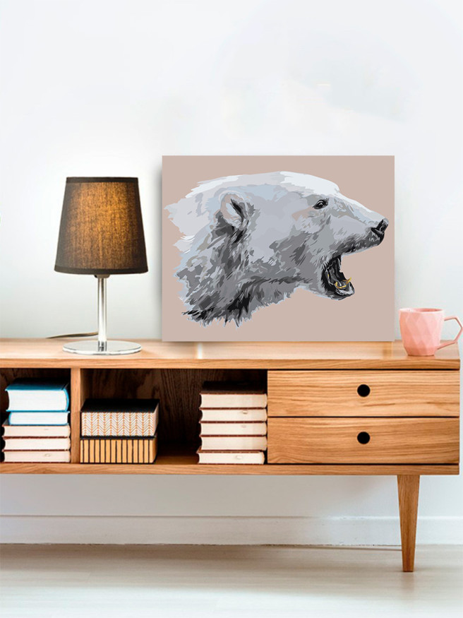 Raqamlar bo&amp;#039;yicha rasm &amp;quot; Oq ayiq&amp;quot;