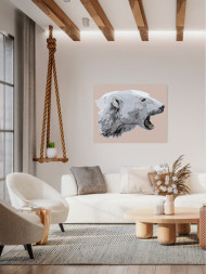 Raqamlar bo'yicha rasm " Oq ayiq"