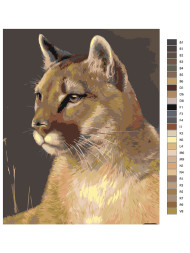 Raqamlar bo'yicha rasm "Arslon"