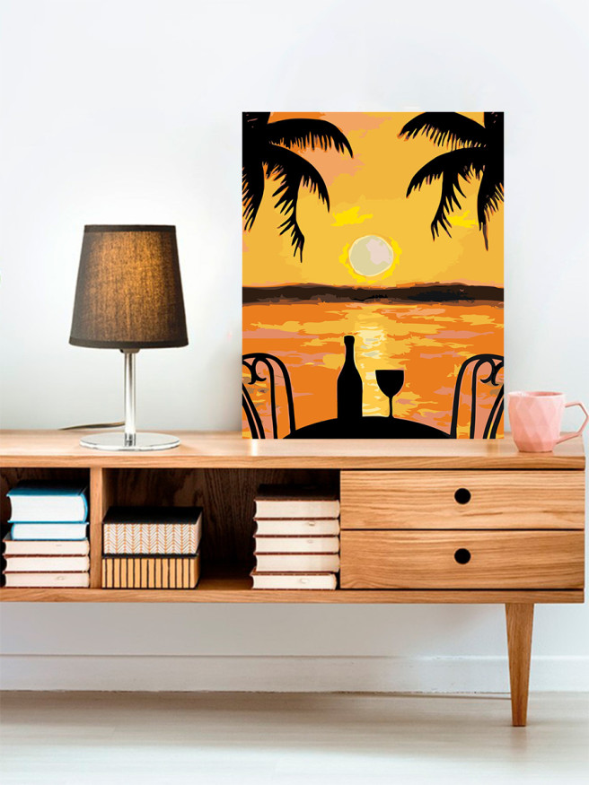 Картина по номерам &amp;quot;Красивый закат&amp;quot;