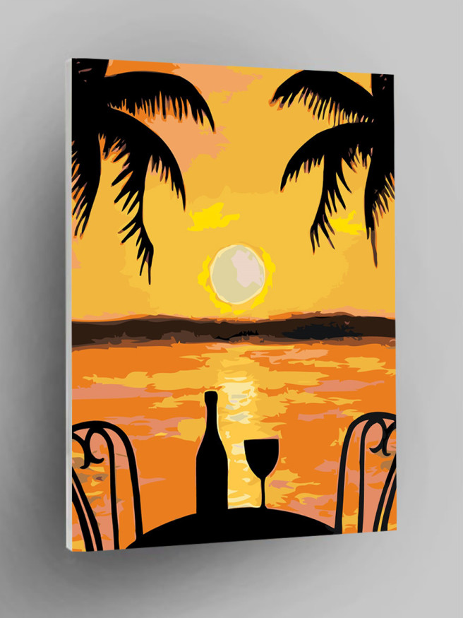 Картина по номерам &amp;quot;Красивый закат&amp;quot;