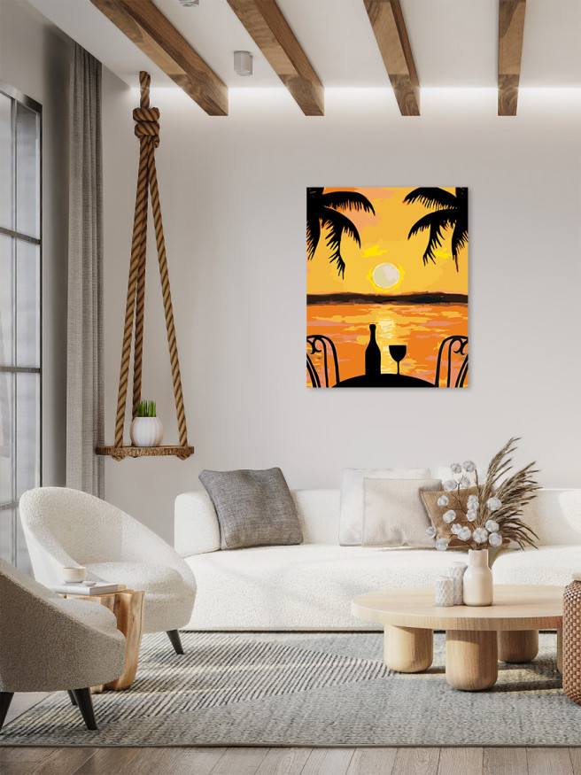 Картина по номерам &amp;quot;Красивый закат&amp;quot;