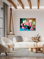 Raqamlar bo&#039;yicha rasm &quot;Gullar guldastasi&quot;