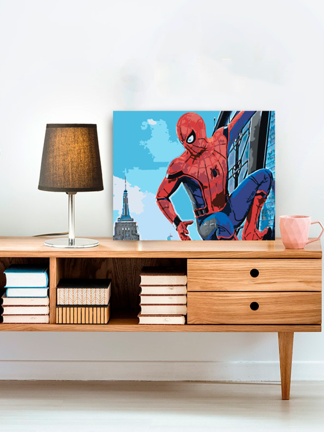 Raqamlar bo&amp;#039;yicha rasm &amp;quot;O&amp;#039;rgimchak-odam&amp;quot;