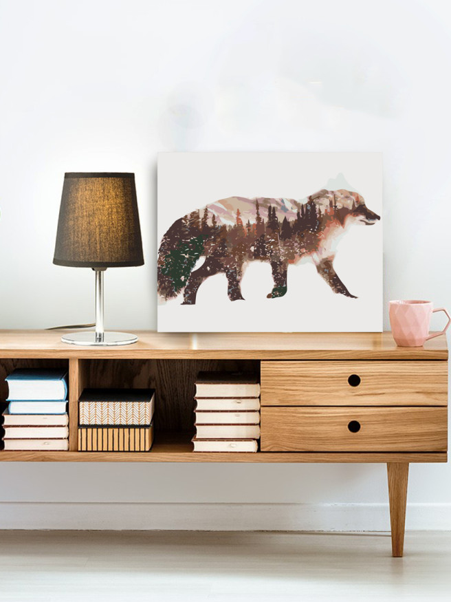 Raqamlar bo&amp;#039;yicha rasm &amp;quot;Tulkidagi o&amp;#039;rmon&amp;quot;