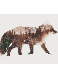 Raqamlar bo&#039;yicha rasm &quot;Tulkidagi o&#039;rmon&quot;