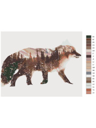 Raqamlar bo&#039;yicha rasm &quot;Tulkidagi o&#039;rmon&quot;