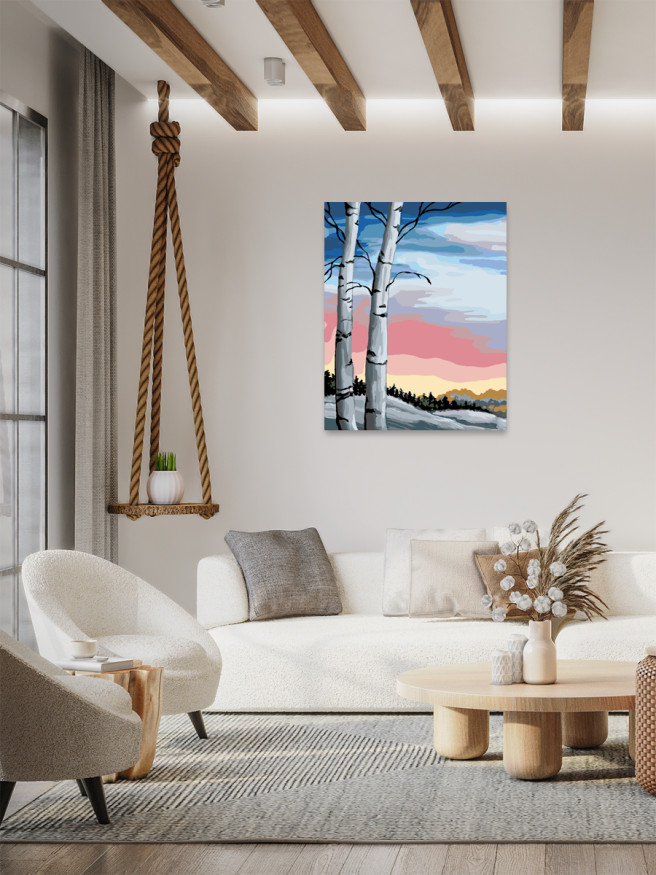 Raqamlar bo&amp;#039;yicha rasm &amp;quot;Rossiyadagi qish&amp;quot;