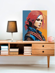 Картина по номерам &amp;quot;Красивая девушка&amp;quot;