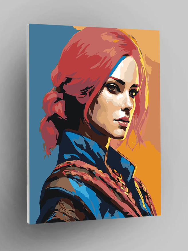 Картина по номерам &amp;quot;Красивая девушка&amp;quot;