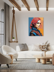 Картина по номерам &amp;quot;Красивая девушка&amp;quot;