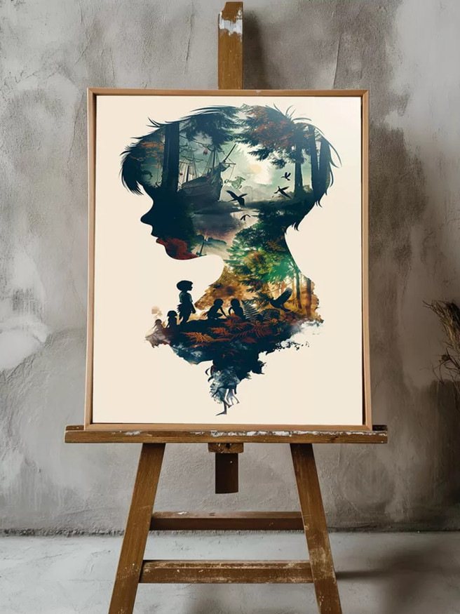 Постер на холсте &amp;quot;Тень Питера Пэна&amp;quot;