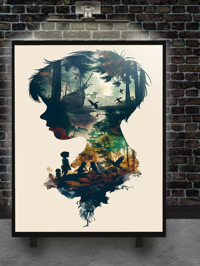 Постер на холсте &amp;quot;Тень Питера Пэна&amp;quot;