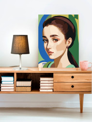 Raqamlar bo&#039;yicha rasm &quot;Uyatchan qiz&quot;