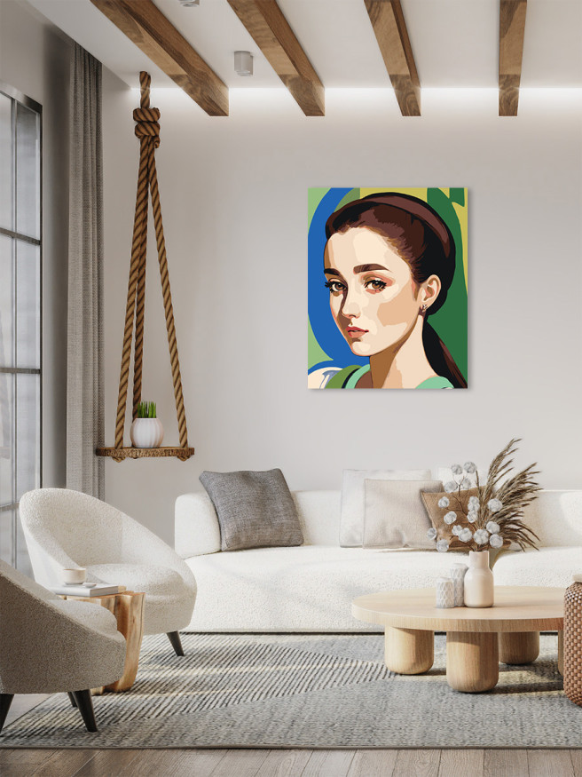 Raqamlar bo&amp;#039;yicha rasm &amp;quot;Uyatchan qiz&amp;quot;