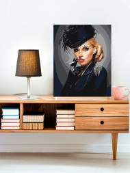 Картина по номерам &amp;quot;Девушка с сигаретой&amp;quot;