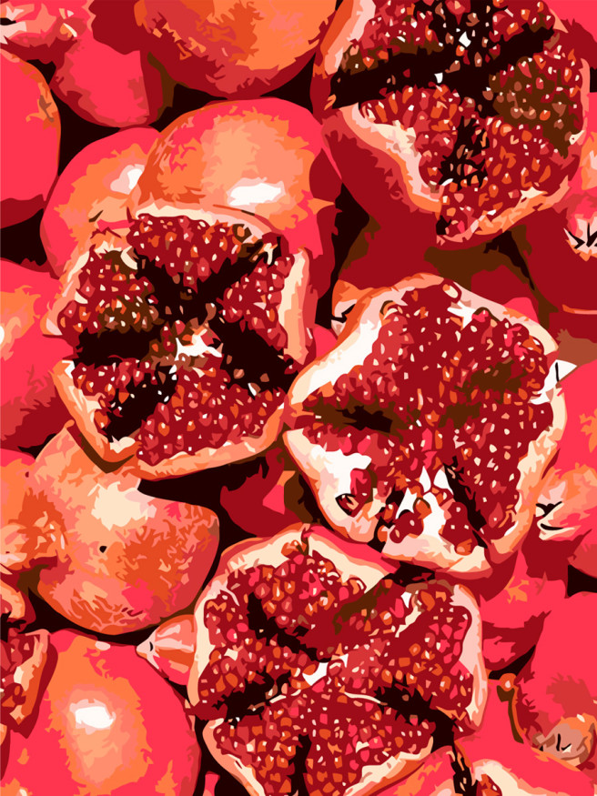 Raqamlar bo&amp;#039;yicha rasm &amp;quot;Anorlar&amp;quot;