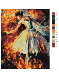 Картина по номерам &amp;quot;Балерина&amp;quot;