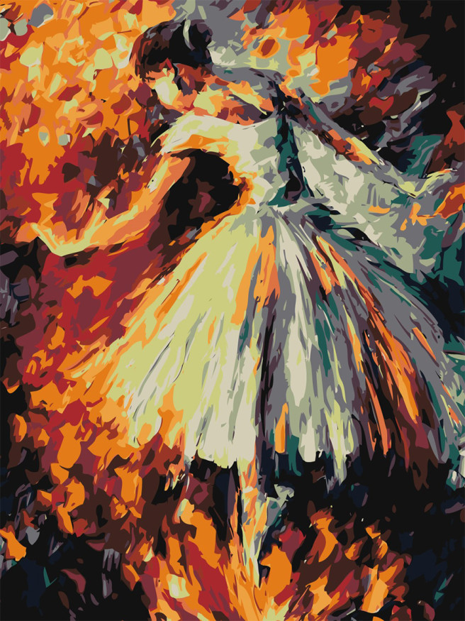 Картина по номерам &amp;quot;Балерина&amp;quot;