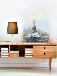 Raqamlar bo&#039;yicha rasm &quot;Tumandagi dengiz&quot;