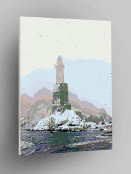 Raqamlar bo&#039;yicha rasm &quot;Tumandagi dengiz&quot;