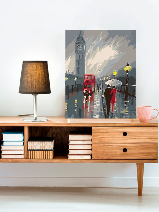 Картина по номерам &amp;quot;Пара в городе&amp;quot;