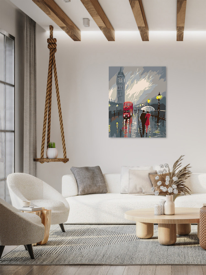 Картина по номерам &amp;quot;Пара в городе&amp;quot;