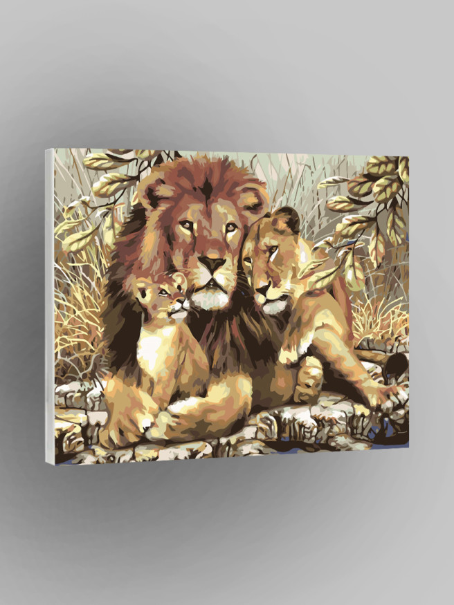 Raqamlar bo&amp;#039;yicha rasm &amp;quot;Arslon oilasi&amp;quot;