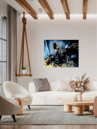 Картина по номерам "Девушка музыкант"