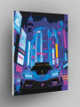 Флуоресцентная картина по номерам &amp;quot;Спорткар в мегаполисе&amp;quot;