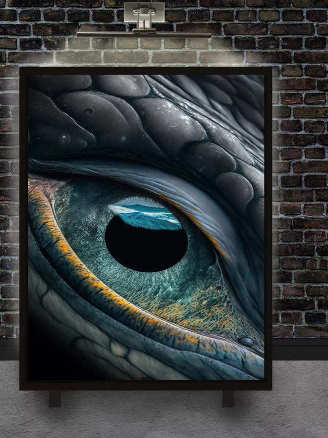 Постер на холсте &amp;quot;Взгляд дракона&amp;quot;