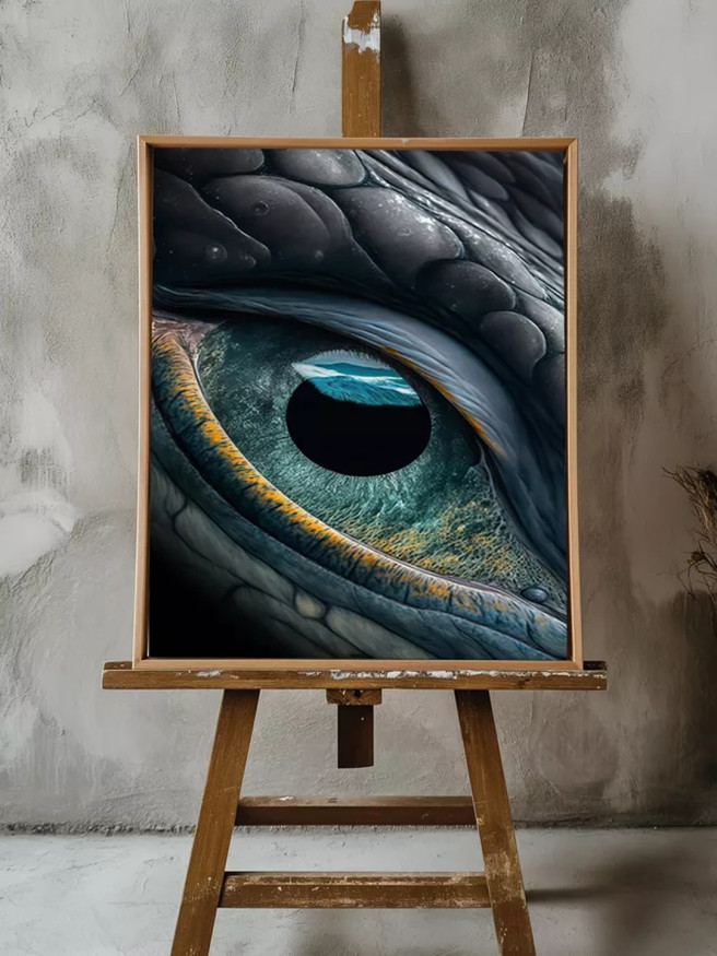 Постер на холсте &amp;quot;Взгляд дракона&amp;quot;