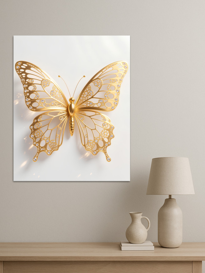 Holstga bosilgan poster &amp;quot;Oltin kapalak&amp;quot;