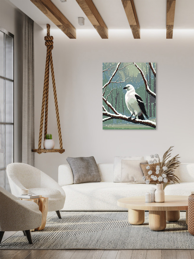 Raqamlar bo&amp;#039;yicha rasm &amp;quot;Chayqa shoxidagi&amp;quot;