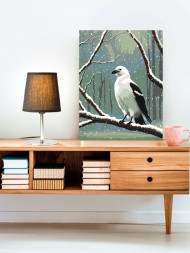 Raqamlar bo&#039;yicha rasm &quot;Chayqa shoxidagi&quot;