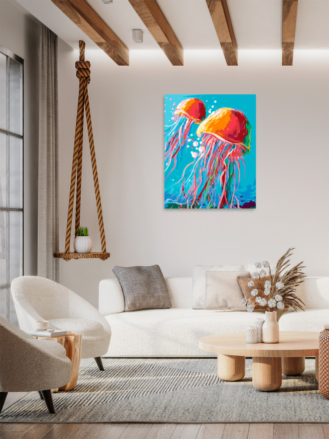 Raqamlar bo&amp;#039;yicha rasm &amp;quot;Meduzalar o&amp;#039;yini&amp;quot;