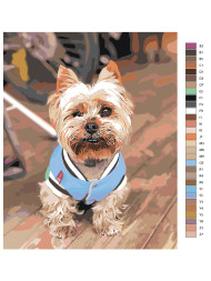 Raqamlar bo&#039;yicha rasm &quot;Yoqimli it&quot;