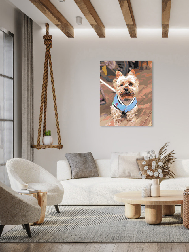 Картина по номерам &amp;quot;Милая собака&amp;quot;