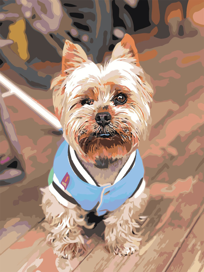 Картина по номерам &amp;quot;Милая собака&amp;quot;