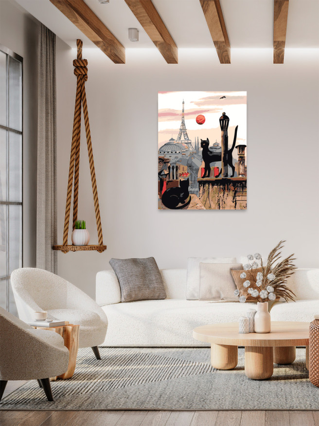 Raqamlar bo&amp;#039;yicha rasm &amp;quot;Tomdagi mushuklar&amp;quot;