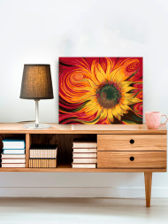 Картина по номерам &amp;quot;Яркий подсолнух&amp;quot;