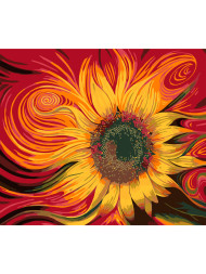 Картина по номерам &amp;quot;Яркий подсолнух&amp;quot;