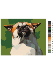 Raqamlar bo&#039;yicha rasm &quot;Salqin it&quot;