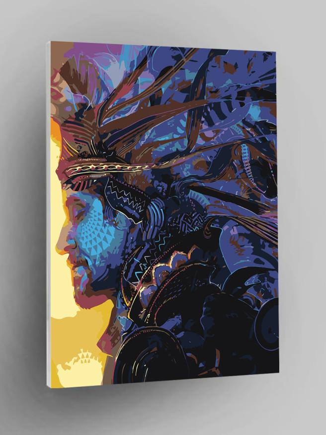 Raqamlar bo&amp;#039;yicha rasm &amp;quot;Toj kiygan odam&amp;quot;