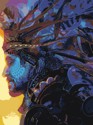 Картина по номерам &amp;quot;Мужчина с короной&amp;quot;