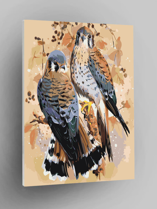 Raqamlar bo&amp;#039;yicha rasm &amp;quot;Ikki qush&amp;quot;